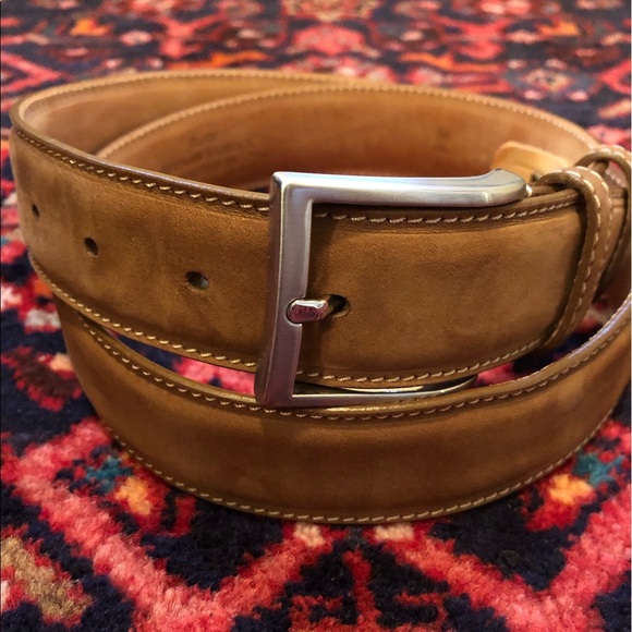 Trafalgar Nubuck Leather Belt - Picture 1 of 6